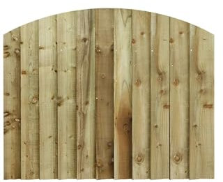Made to Measure 3ft Wooden Garden Gate, Custom Feather Edge Fully Framed Arch Top Treated Timber Door for Outdoor Pathway Home Access, MAX 90cm High x MAX 105cm Wide