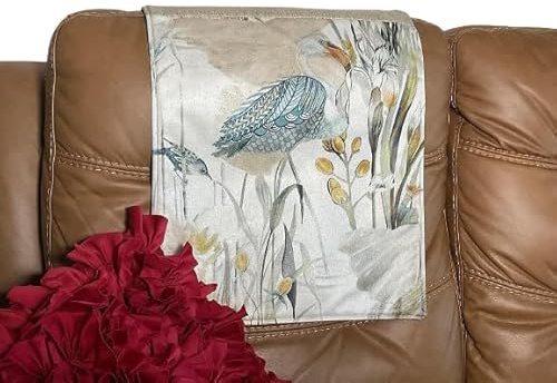 Headrest Cover with Swan Design Furniture Protector slipcover Sofas loveseats recliners Theater Chairs Office Chairs Tropical Home Decor Beach House Sun Room Family Room