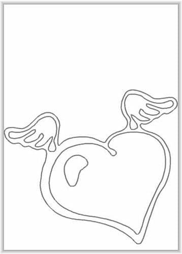 Briefpapier mit Herzen DIN A4 - Papier mit Herzchen - 20 Blatt - Motiv Nr. 011 | 200g/m²