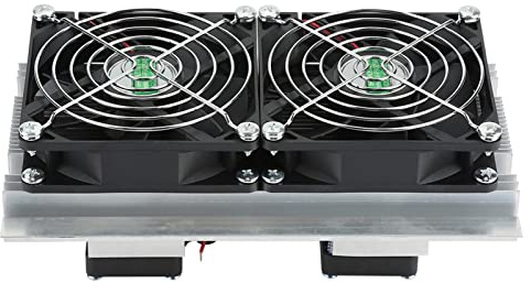 flexman 12V 12A Thermoelektrischer Kühler, Thermoelektrisches Peltier Kühlsystem, DIY Mini Kühlschrank, Mini Klimaanlage, Kühlgerät für Haustiere