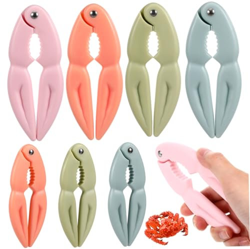 iplusmile 8stücke Tragbare Krabbenbeinknacker Muschelöffner Schalentierscheren Manuelle Krabbenschalen-knackwerkzeuge Für Meeresfrüchte Hummer Flusskrebse Küchenhelfer