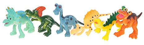Vaguelly 6stücke Dinosaurier Figuren Teiliges Aus Lebendigem Umweltfreundlichem Material Simulation Spielzeug Für Junge Mädchen Kreativität Und Vorstellungskraft Im Innenbereich