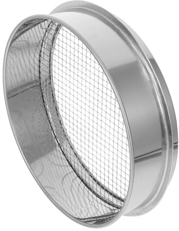 MOBUTOFU Bodensieb Effiziente Partikeltrennung Edelstahl mit 6mm Maschenweite und Robustes Schmutzsieb für Gartensand und Kompost für Outdoor Gartenbereich