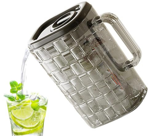 Opvonxeh Cold Kettle For Refrigerator, 2000ml Large-Capacity water, Fruit Infuser Teapot, 4.33 Inches Iced Beverage Dispenser For Kitchen, Home, Outdoor, And Use
