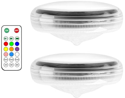 Stgfyxgs 2 Pezzi di Luci Solari Galleggianti per Laghetti, Illuminazione Colorata con Telecomando per Decorazioni