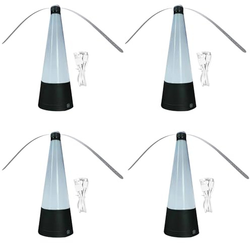 Lot De 4 Éventails Anti-Mouches pour Tables, Mouches Et Moustiques Repoussent Les Ventilateurs, Chargement USB Anti Mouche Extensible Suspendu, Efficace Contre Les Moustiques San Produit Chimique