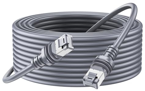 linltkvff Starlink Gen 3 Replacement Cable 30M，Waterproof Ethernet Cable for Starlink Gen 3/Standard/Mini，RF Coaxial Cable Extension Accessories for Starlink Satellite RV/Marine/Home