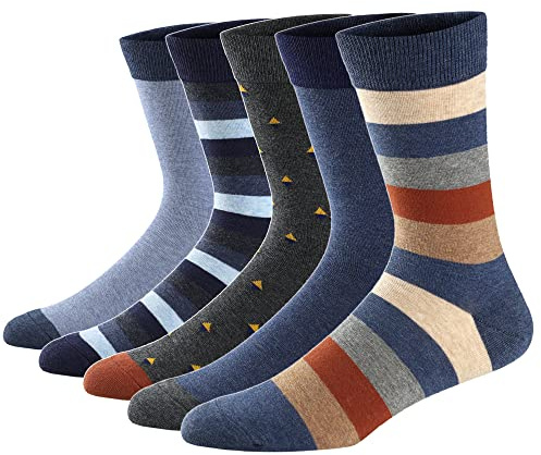 Ueither Herrstrumpor Färgglad Bomull Stylister Snygga Strumpor Bekväm Design, Färg 23, 38-44 EU