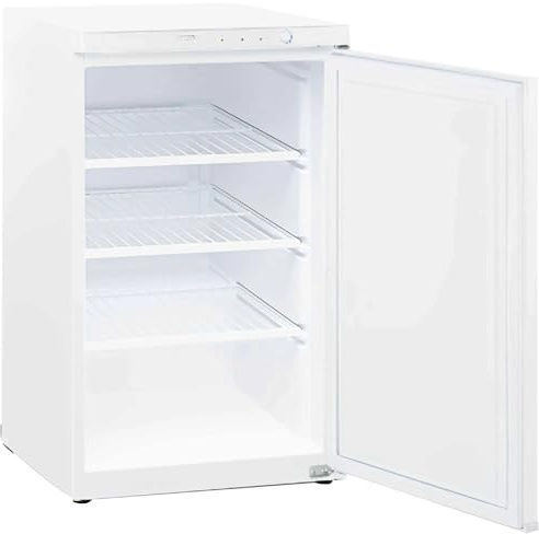 MBH - Congélateur Vertical Professionnel 112 L (3 Étagères) pour Hôtellerie. Armoire Congélateur Compacte avec Thermostat Réglable pour Verres et Aliments (540x600x870 mm).