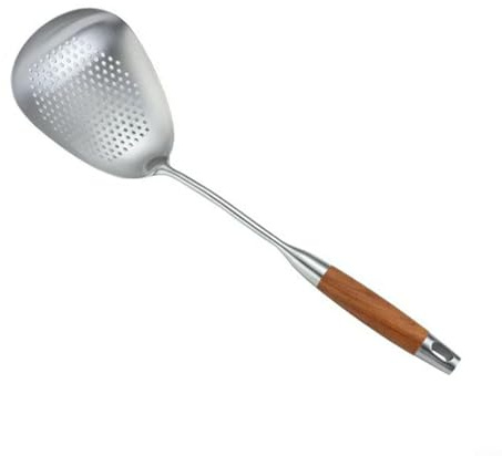 Louche écumoire en acier inoxydable pour cuisiner, égoutter et plus (moyen)