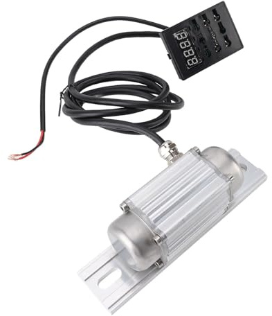 Luocute Moteur de Vibration CC sans Balais, Moteur de Vibrateur de Béton en Alliage D'aluminium étanche IP65 24 V 7 500 Tr/min avec Contrôleur de Vitesse à Affichage Numérique, pour (30W)
