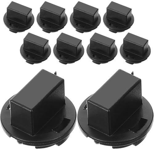 COMPUKAS Base Portalampada per Quadro Strumenti 168 Bloccaggio a Torsione 10 Pezzi, Materiale Abs e Rame, per Scooter e Camion, Colore Nero