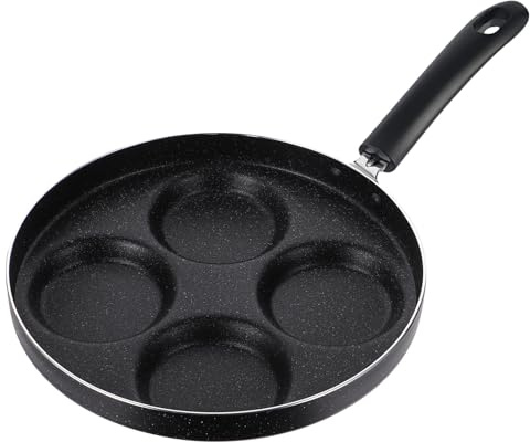 SKISUNO Cocedor creativo de huevos con sartén antiadherente y diseño multi-agujero, molde para huevos poché, para uso en cocina doméstica y establecimientos
