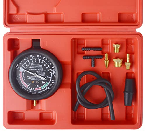 DAYUAN Vakuumtester Vergaserventil Unterdruck Tester Set Vakuum Messen Benzinpumpe Drucktester Vakuum Tester
