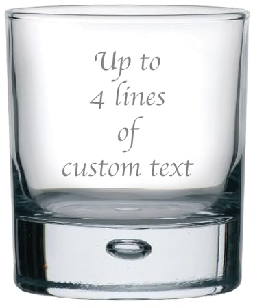 You Personalise Personalised Engraved Whiskey Tumbler Glass in a White Box - Great for Birthdays Wedding Gifts Usher Groomsman Best Man
