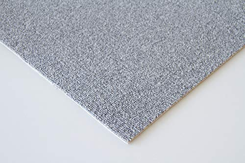Steffensmeier Schlingen Teppichboden Mailand Meterware | Auslegware für Kinderzimmer Wohnzimmer Schlafzimmer | Grau, Größe: 300x100 cm