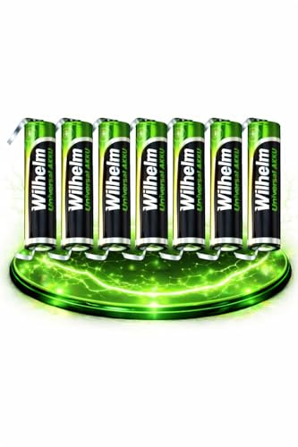 Wilhelm AAA Akku mit Lötfahne U-Form Mikro Universal 1,2 V HR03 – 7 Stück