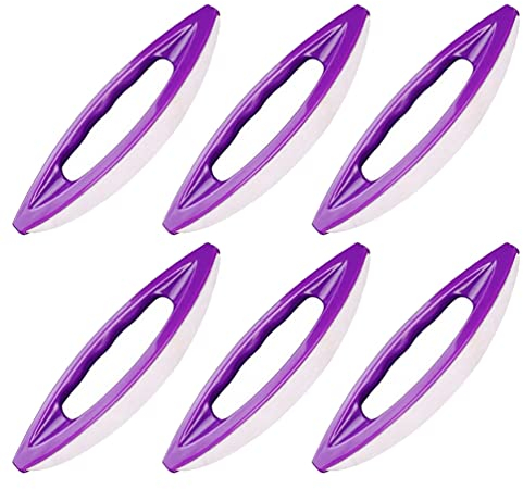 minkissy 6pcs Sheepskin Nail Art Polishing Tool Waxing Brush for Manicure Portable Nail Care Supply Gentle Easy to Clean for and Enthusiasts