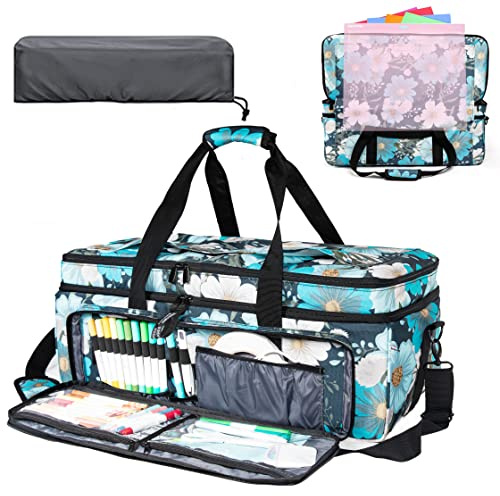 AMOIGEE Staubschutz für Cricut Explore Air 2, Cricut Maker, Cricut Explore 3, Cricut Maker, Abdeckung mit Taschen für Cricut Zubehör und Zubehör