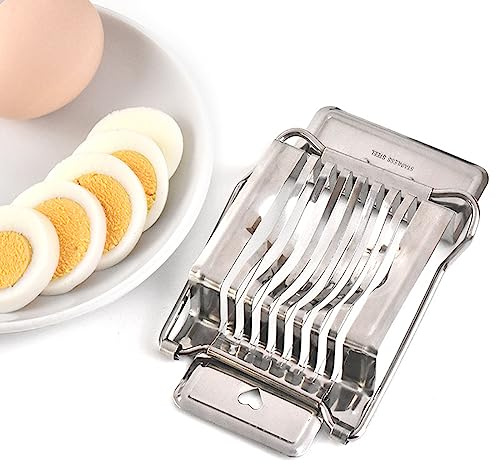 Eierschneider Edelstahl, Eischneidewerkzeug, Eierharfe, Eierpiekser, Kartoffelschneider, Wachteleierschere, Egg Slicer, Profi Eierteiler