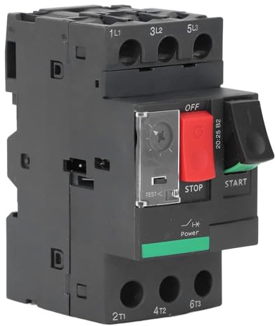 Disjoncteur de Protection de Moteur 4 à 6,3 a AC690V, Type Thermique et Magnétique, Interrupteur de Protection du Moteur, Montage sur Rail de Guidage