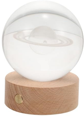 ULDIGI Kristallkugel Nachtlicht Lampe Tisch Dekoration Ball Licht Themen Wohnzimmer Büro Schlafzimmer Ornament