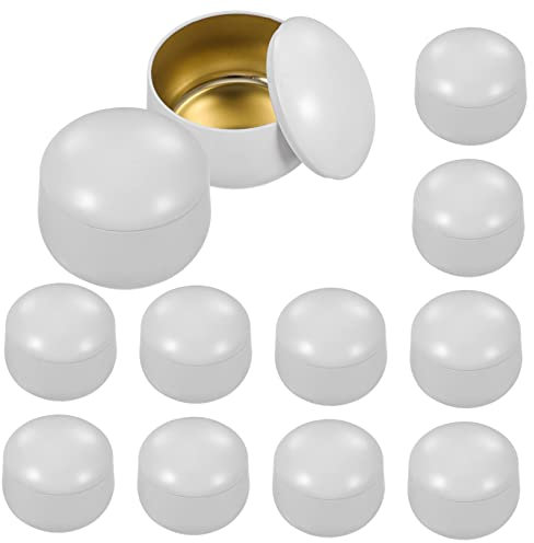 BELLIFFY 12stücke Leere Metallgläser Für Kerzen Diy Duftkerzenbehälter Befüllen Mit Kerzenherstellungsset Und Zubehör Für Aufbewahrung Von Süßigkeiten Perlen Und Kleinen Bastelarbeiten
