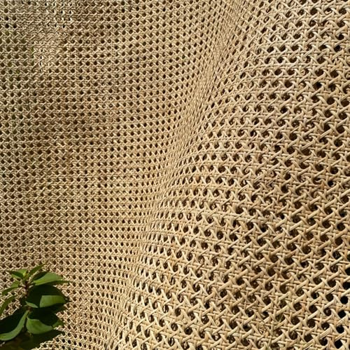 Wiener Geflecht Meterware 60 x 200cm - Natürliches Rattan für Stuhl, Möbel, Schrank, Kommode, Sessel, Schranktür - Gurtband Natur