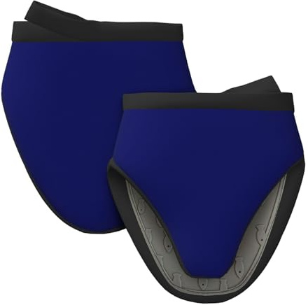 Mini guanti da forno in silicone, blu navy, resistenti al calore, presine per cucina e cottura, guanti da forno carini, 2 pezzi