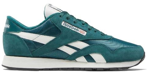 Reebok Baskets Classiques en Nylon pour Homme, Bleu Sarcelle, rétro, Bleu Sarcelle, Taille 47 UE, Craie rétro Bleu Sarcelle, 47 EU