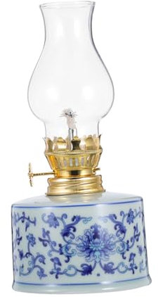 ABOOFAN Petroleumlampe Klare Glas-windlicht Kleine Öllampe Für Camping Dekorative Kammer-öllampe Petroleumlaterne Brenner-öllaterne