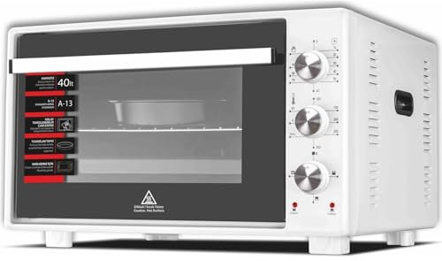 Four sur pied Merkador - Panneau avant en acier inoxydable - Air chaud (Turbo) - Parois latérales émaillées faciles à nettoyer