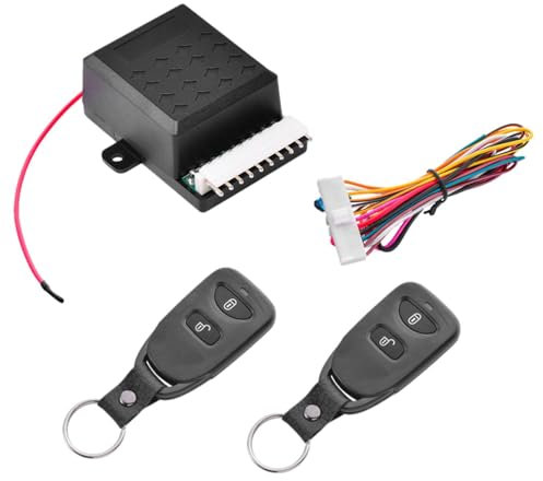 Centrallås kit för bil, nyckellöst ytterdörrslås, 12 V fjärrstöldskyddssystem, elektriskt dörrlåssystem för de flesta fordon