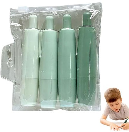 Kustimantu Stylo de colle rechargeable White-Out - Ruban correcteur en papier blanc - 4 rouleaux double face - Stylo de colle correcteur pour l'école et la maison