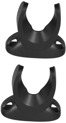 2 Stück Universeller Barcode Scanner Halter aus Kunststoff Schwarz | Stabile Basis, Platzsparende Wandmontage, für Supermärkte und Lager, Handscannerzubehör