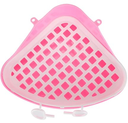 GANAZONO Toilette Angolare per Conigli e Roditori Lettiera per Addestramento Design Resistente e Facile da Installare Colorata e Pratica per Piccoli Animali Domestici