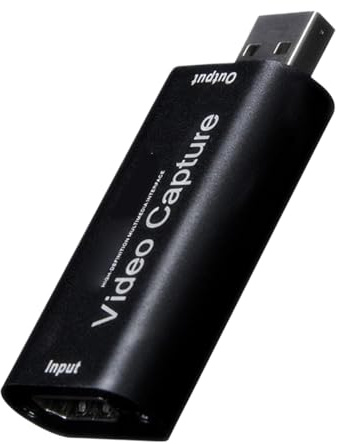 Tarjeta de Captura de Video | Adaptador de Captura de Video Portátil con Baja Latencia - Capturador de Audio Compacto y Versátil para Emisión, Jugadores, Creadores de Contenido y Streaming en