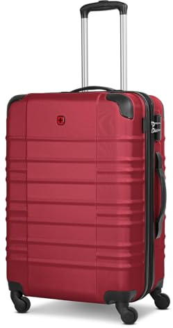 WENGER Check-in Koffer für Damen und Herren | mittelgroßer Trolley 46 x 26 x 65 cm aus hochwertigem, stoßfestem ABS Material | Erweiterbar & Teleskopgriff| Amplar Evo Serie