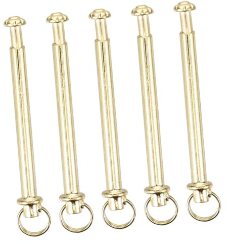 DOITOOL Rivetti per Ventaglio Pieghevole in Acciaio Inossidabile, Kit di 5 Set Dadi, Ricambio per Albero del Ventaglio, Manutenzione Rapida