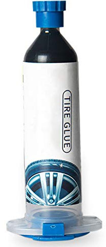 Akozon Reparación de Pegamento de Neumáticos para el Automóvil Galma de Pegamento Especial Reparación de Grietas de Grietas Fuerte Adhesivo de Silicona de Pegamento Negro Fuerte