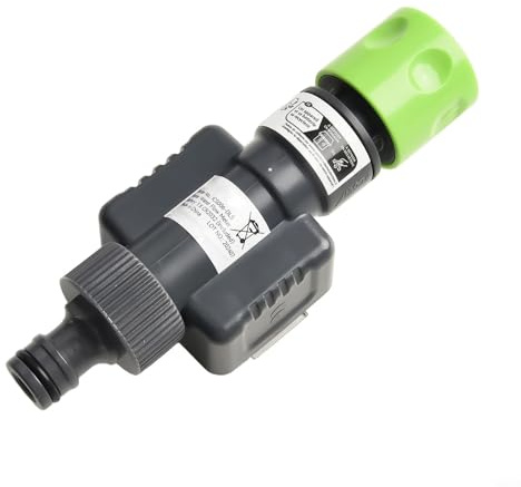 Honseadek Wasserdurchflusssensor für Gartenschlauch 3/10.2 cm Digitaler Wasserverbrauchsmonitor mit Hall-Effekt-Technik Outdoor Wasserzähler zur Bewässerung einfach
