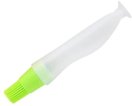2 pezzi di pennello for barbecue, olio ad alta temperatura, silicone alimentare, utensili da cucina for, bottiglia, gadget Pennelli da forno in legno(Green)
