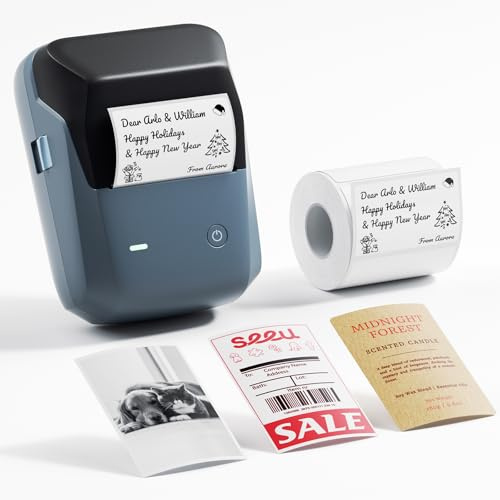 NIIMBOT B1 Pro 300DPI Thermal Label Maker – Grayscale & Red/Black Printing