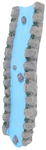 BESTonZON Rivière Miniature en Résine Décorative pour Table de Sable Ruisseau du Jardin Zen Féerique Décoration Intérieure pour Psychologues Studios de Yoga et Maison de Poupée 1 Pièce