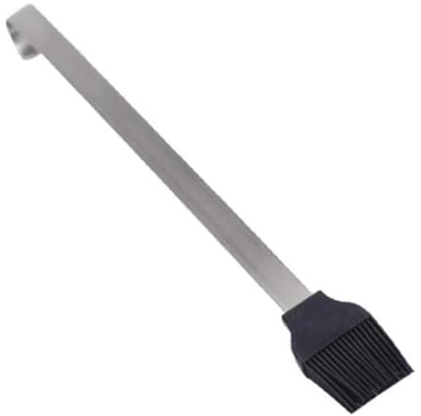 HIAKDOFT Pinceau à Badigeonner en Silicone Résistant Haute Température Manche Long en Acier Inoxydable 304 pour Barbecue et Pâtisserie Ustensile la Cuisine Polyvalent pour Sauces et
