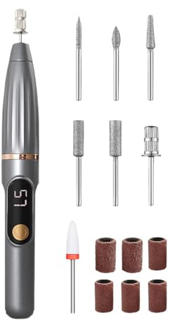 Électrique pour Ongles - 15000 RPM Appareil électrique pour lisser les ongles | Machine à polir et à Limgares, pour spa, salon, maison, voyage, camping, pédicure manucure