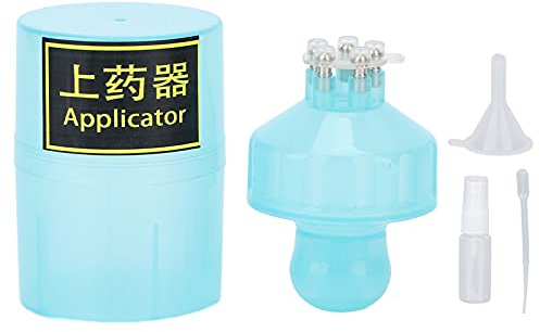 Strumento per la crescita del dispositivo applicatore per il trattamento dei capelli, pettine fluido per testa del cuoio capelluto, per la medicina (blu)