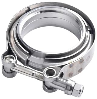 Morsetto V-Band 2 2.25 .5 .75 In Acciaio Inox Auto di Scarico V-band Maschio Femmina Flangia V Band Kit Morsetto A sgancio rapido(2.00 inches-V band)