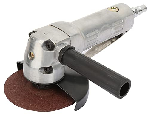 Akozon Lijadora Amoladora Angular Neumática de 4 Pulgadas con Velocidad de 11000 Rpm, Herramienta Liviana para Aplicaciones Automotrices e Industriales, Rosca de 1/4, Incluye Conector Rápido