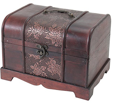 HMF Skattkista Japan av trä, 6411-130, 30 x 23 x 21 cm, liten
